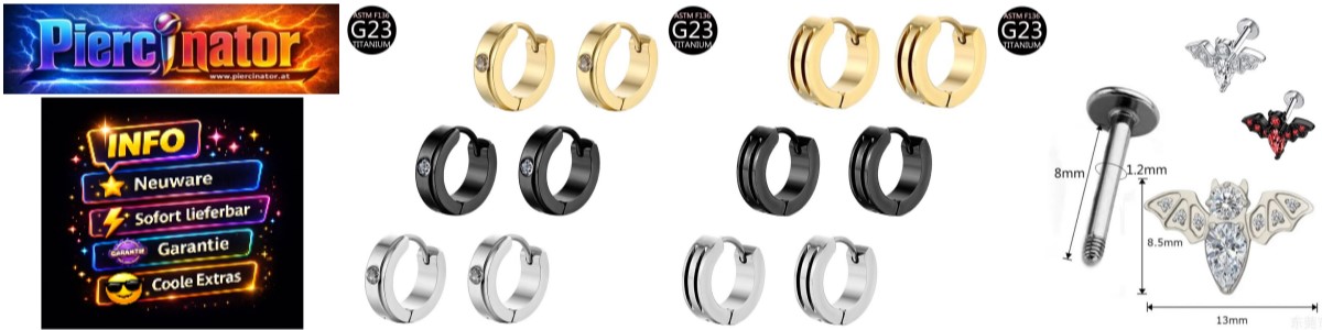 Piercinator.at – Ihr Spezialist für Körperschmuck!